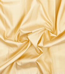 Cream Handloom Korvai Kanchipuram Silk Saree With Diagonal Zari Stripes-KA16665