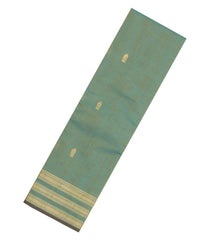 Shadow Green Handloom Kanchi Cotton Saree With Fish Buttas-KC1828