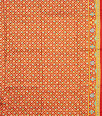 Aquamarine Printed Blended Viscose Saree With Position Printed Floral Motifs-BL5981