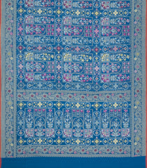 Light Blue Handloom Banarasi Jamdhani Saree With Meena Floral Motifs-BE1899