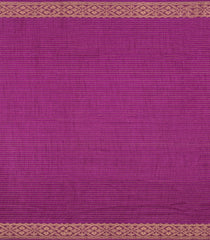 Magenta Printed Synthetic Dola Silk Saree With Zari Stripes & Border-SY0411