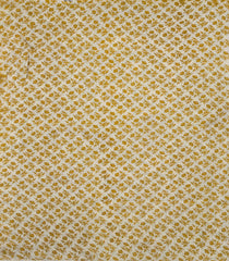 Mustard Printed Kalamkari Cotton Saree -KAL1234