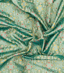 Aquamarine Woven Art Dupion Tissue Saree With Tie & Dye Motifs-BL5911