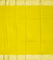 Neon Green Woven Dupion Silk Saree With Floral Buttas-DS0513