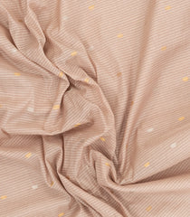 Beige Handloom Gadwal SICO Saree With Cotton Body & Silk Border-GA0295