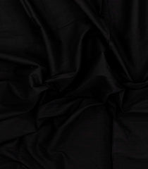 Black Woven Bengal Cotton Saree With Floral Border-BG1906
