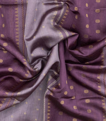 Chesnutt Pink Woven Kora Soft Silk Saree With Stripes & Buttas-SO4733