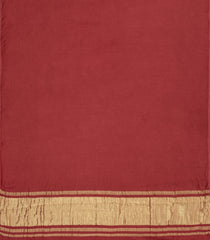 Red Woven Pure Modal Silk Saree With Zari Pallu-PS0756