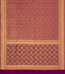 Burgundy Printed Art Dupion Saree With Meena Floral Motifs-BL5869