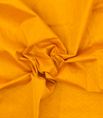 Yellow Handloom 9 Yards Silk Cotton Saree With Contrast Border-SC4443