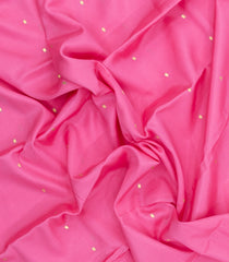 Bubblegum Pink Woven Mysore Silk Saree With Buttas & Contrast Border-MS3598