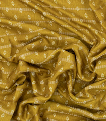 Gold Printed Synthetics Dola Saree Zari Stripes-BL5292