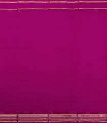 Magenta Woven Mysore Silk Saree With Pure Zari Border-MS3254