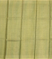 Cardamom Green Woven Tussar Tissue Silk Saree With Checks-TU3446