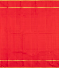 Yellow Handloom Korvai Kanchipuram Silk Saree With Silk Checks-KA15920