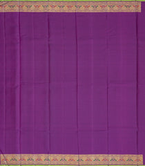 Purple Handloom Kanchipuram Silk Saree With Buttas & Meena Border-KA13022