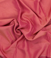 Peach Woven Blended Viscose Saree With Contrast Border-BL5534