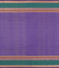 Purple Handloom Silk Cotton Saree With Checks-SC4293