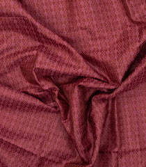 Crimson Woven Tussar Silk Saree With Diamond Motifs-TU3323