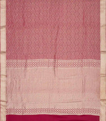 Maroon Woven Mysore Silk Saree With Jaal Motifs-MS3070