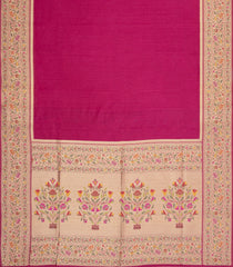 Pink Woven Art Dupion Saree With Meena Floral Border-BL5894