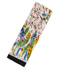 White Woven Silk Saree With Printed Bird Motifs-PS0571