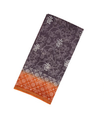 Lilac Woven Chanderi Cotton Saree With Printed Floral Motifs -CC1210