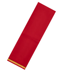 Red Woven Mysore Silk Saree With Floral Border-MS3387