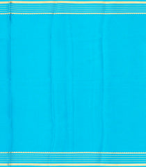 Blue Woven Mysore Crepe Silk Saree With Contrast Border-MS3171