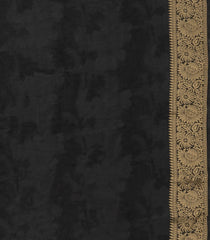 Off White Woven Synthetic Viscose Saree With Printed Floral Motifs-BL4924