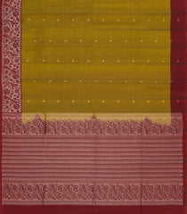 Oil Mustard Handloom Soft Silk Saree With Floral Buttas-SO4706