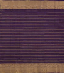 Rust Kanchipuram Silk Saree With Zari Checks-KA14934