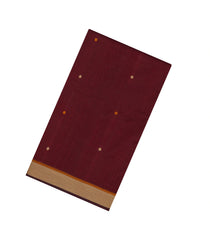 Maroon Handloom Silk Cotton Saree With Buttas-SC4431