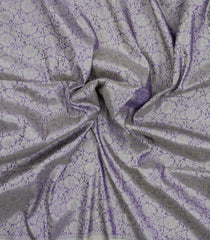 Lavender Woven Art Dupion Saree With Floral Zari Motifs-BL5975