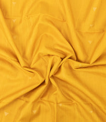 Mustard Handloom Soft Tussar Silk Saree With Zari Buttas-TU3799