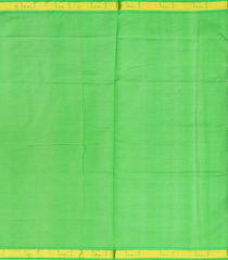 Peach Handloom Silk Cotton Saree With Zari Border & Contrast Pallu-SC3732