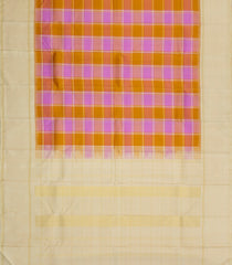 Multi Colour Handloom Korvai Kanchipuram Silk Saree With Checks-KA15512