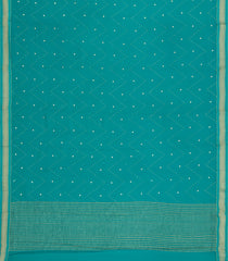 Cyan Woven Mysore Silk Saree With Stone Work -MS3441