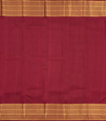 Black & Green Handloom Korvai Kanchipuram Silk Saree With Checks-KA16160