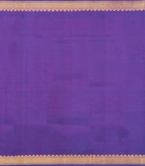 Magenta Handloom Kanchipuram Silk Saree With Floral Stripes-KA13673