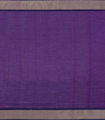Violet Handloom Silk Cotton Saree With Checks & Buttas-SC4238