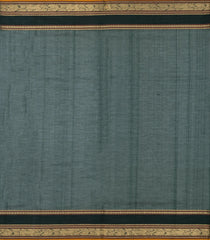 Bottle Green Handloom Silk Cotton Saree With Annam Buttas-SC3950