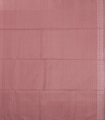 Dusty Pink Handloom Soft Silk Saree With Checks & Floral Border-SO4594