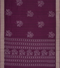 Burgundy Woven Synthetics Dola Silk Saree With Zari Border-BL5263