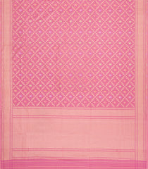 Peach Handloom Banarasi Silk Saree With Meena Floral Motifs-BE1921