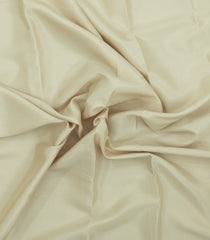 Cream Woven Mysore Silk Saree With Contrast Zari Border-MS3873