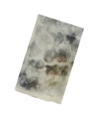 Cream Woven Blended Chiffon Saree With Printed Floral Motifs & Embroidered Selvage-EN1916