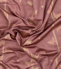 Dusty Pink Woven Art Dupion Saree With Butterfly Motifs-BL4961
