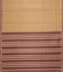 Sandal Woven Synthetic Dola Silk Saree With Printed Blouse-BL4457