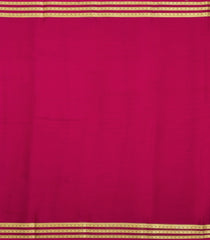 Dark Green Woven Mysore Silk Saree With Contrast Zari Border-MS3839